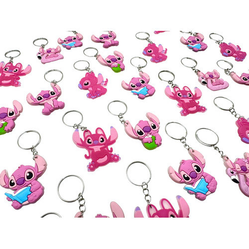 Kit Lembrancinha Angel  10peças Chaveiro top Novo Stitich  Emborrachado Tema Festa lilo