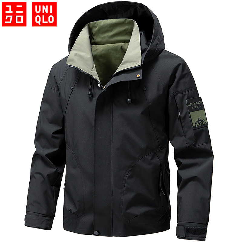 M-5XL UNIQLO Jaquetas Impermeáveis Para Homens E Mulheres Ao Ar Livre Jaqueta De Capa De Chuva À Prova De Vento De Alta 