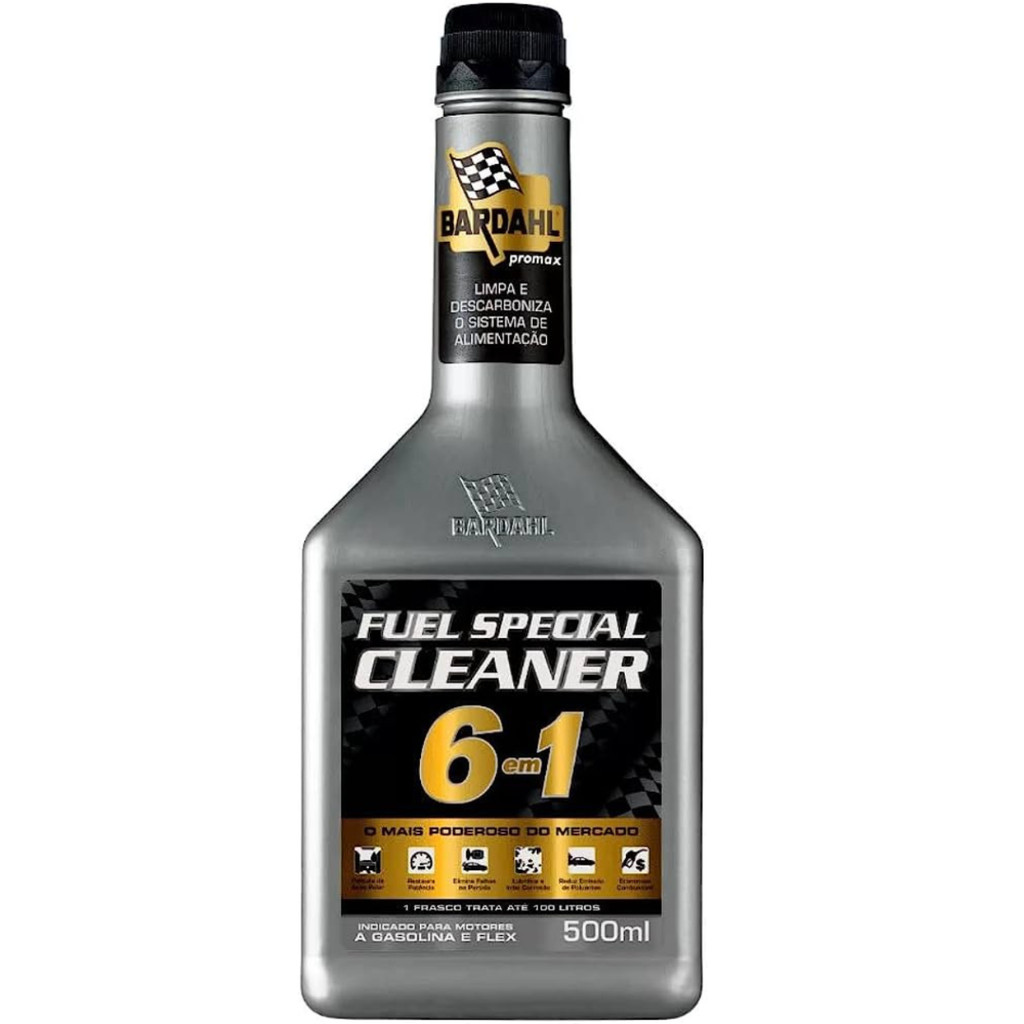 Aditivo de Combustível Bardahl 6 em 1 Fuel Special Cleaner Limpeza de Injetores, Proteção do Motor