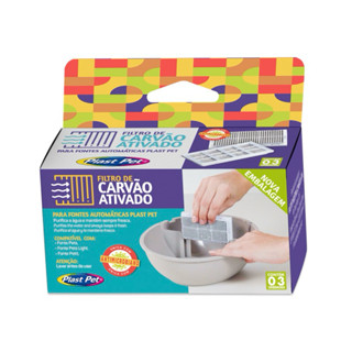 Filtro de Carvão Ativado Fonte Petit Plast Pet Com 03 Unidades - Promoção Envio Imediato em Oferta na Shopee