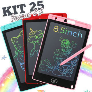 25 Lousas Magica Tablet Lcd 8.5 Polegadas Escrever Pintar e Desenhar