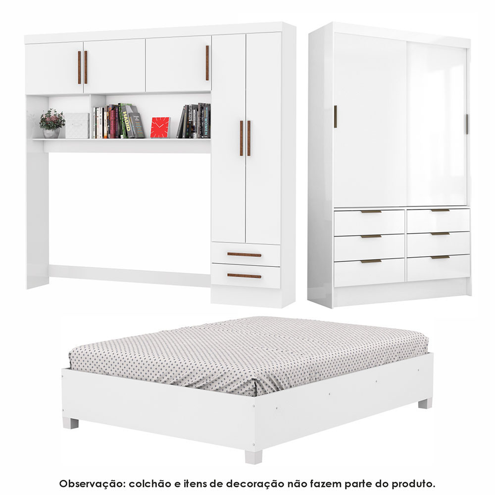 Guarda Roupa Casal Modulado Sevilha 5 e 2 Portas 8 Gavetas Cama Casal Carioca Móveis — R$ 1.711,90 em Shopee