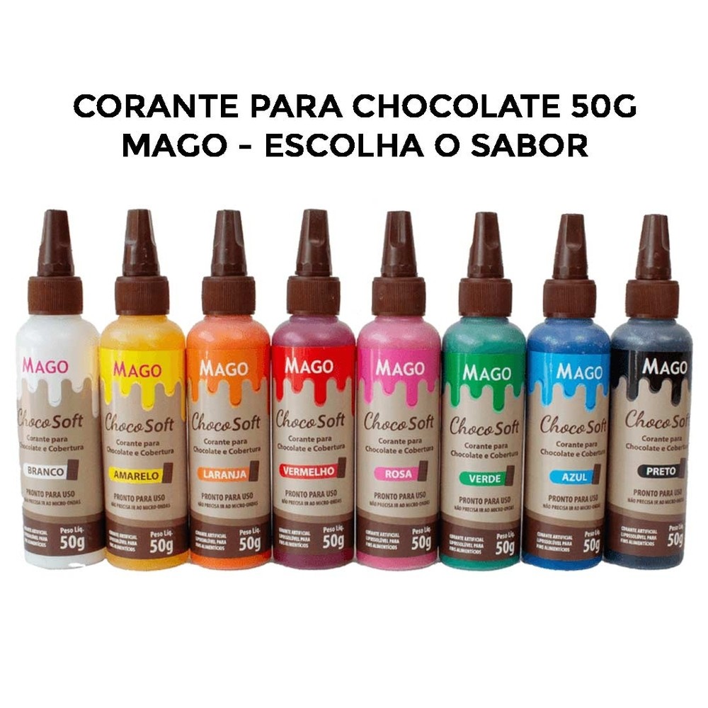 Corante Culinário Choco Soft para Chocolate 50g Escolha a Cor! - Mago