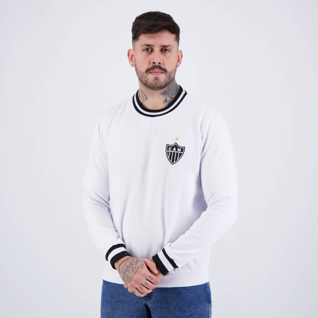 Moletom Atlético Mineiro Vintage Branca — imagem 2 de 2