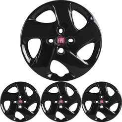 JG 4 Calota Mobi 2017 18 19 20 Aro 14 Black Piano com Emblema