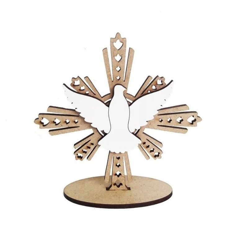 25 Lembrancinhas Personalizadas Divino Espírito Santo, Festa do Divino, Crisma, batizado, MDF em Oferta na Shopee