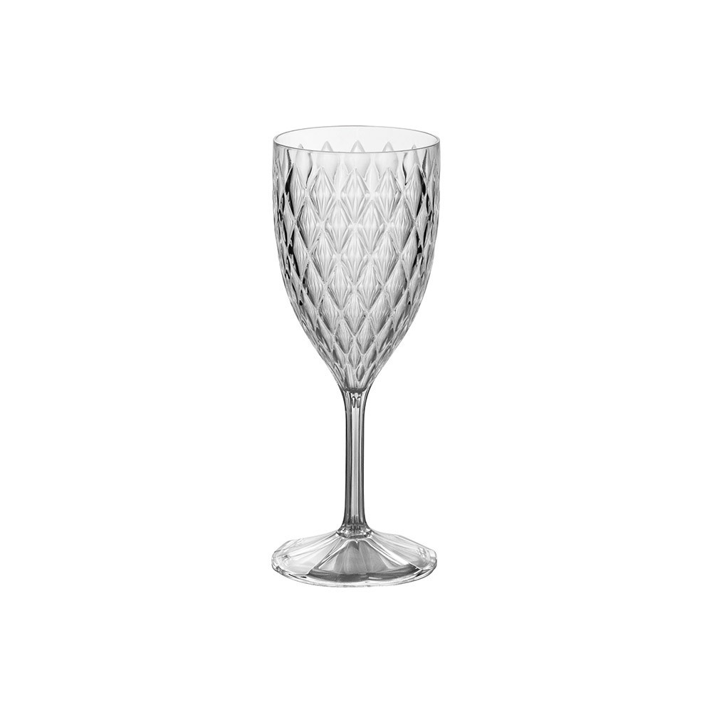 Taça Glamour Cristal 330ml Transparente Restaurante Jantar Mesa Posta Restaurante Bar Hotel