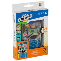 SUPER TRUNFO PIXAR 32 CARTAS GROW DISNEY PERSONAGEM DIVERTIDAMENTE 2 TOY STORY MONSTROS SA INCRÍVEIS