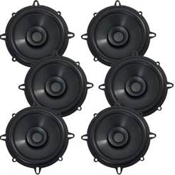 Kit 6 Alto Falantes Bomber 5 Pol 50w 4 Ohms Porta Carro Som