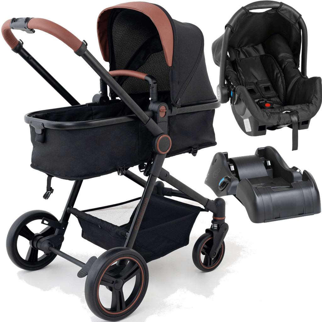 Carrinho de Bebe Moises Bebe Conforto Base Galzerano Ivy Black em Oferta na Shopee