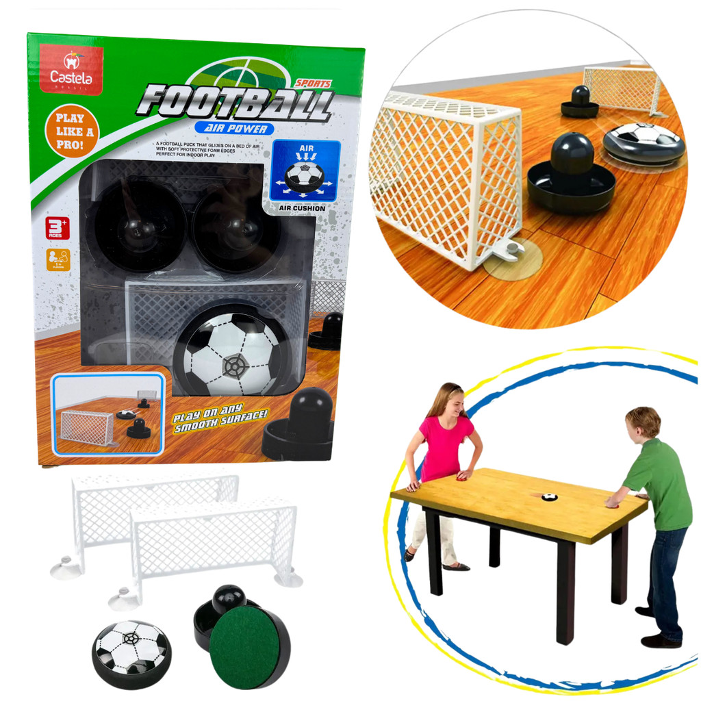 Jogo Futebol de Mesa Bola Plana Flutuante Hockey  - Castela em Oferta na Shopee