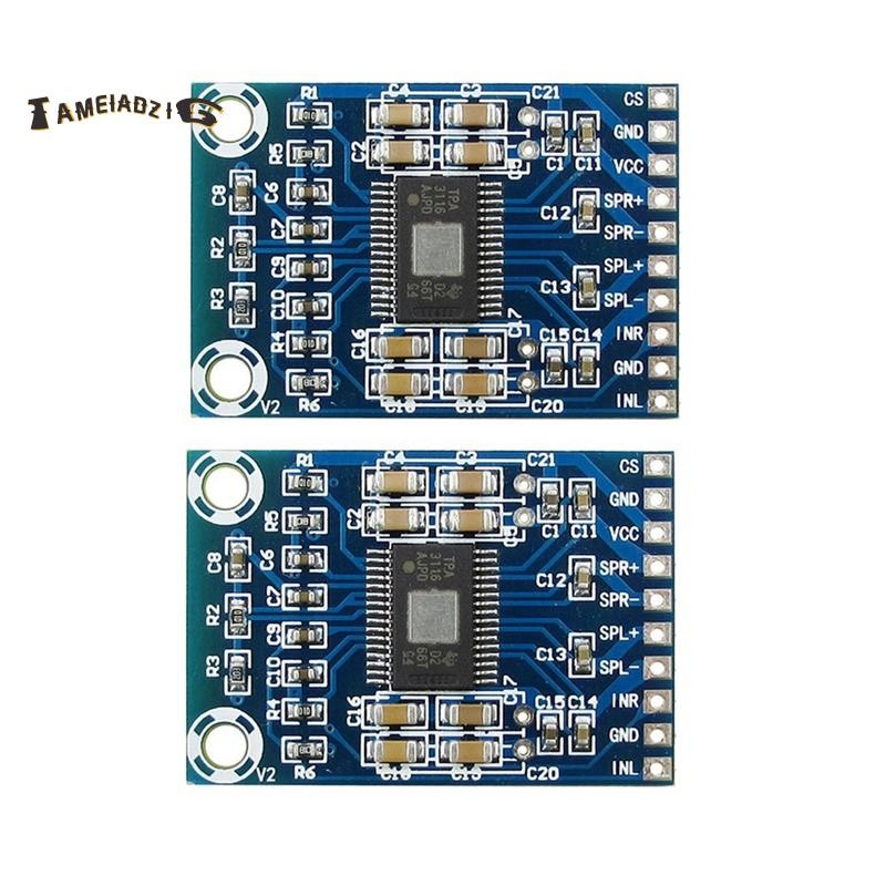 🔥2 Pçs TPA3116D2 Mini Amplificador Digital DC12V-24V D Classe 50W + 50W XH-M562 50W Placa Amplificadora De Potência