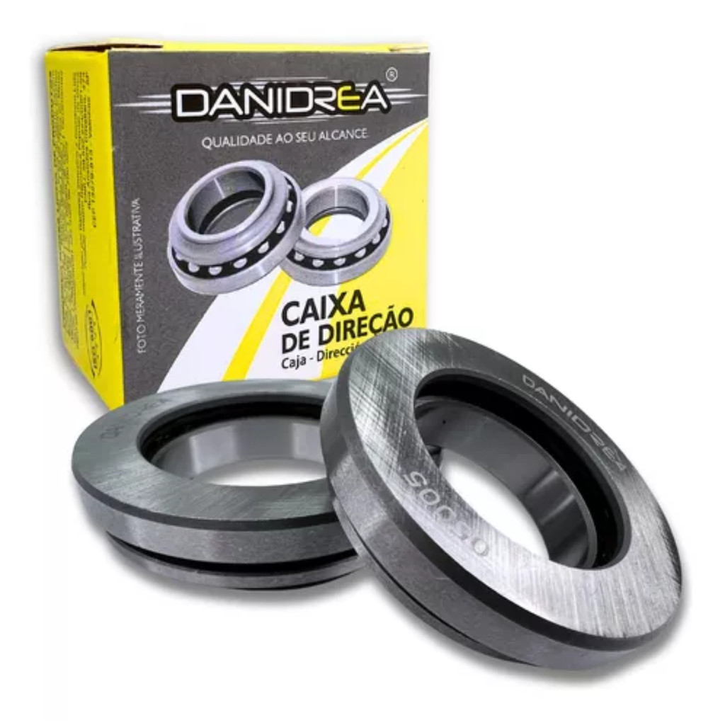 CAIXA DE DIREÇÃO INFERIOR E SUPERIOR PARA BIZ 100/110/125/POP/WEB100/WIND TODAS110 ORIGINAL DANIDREA