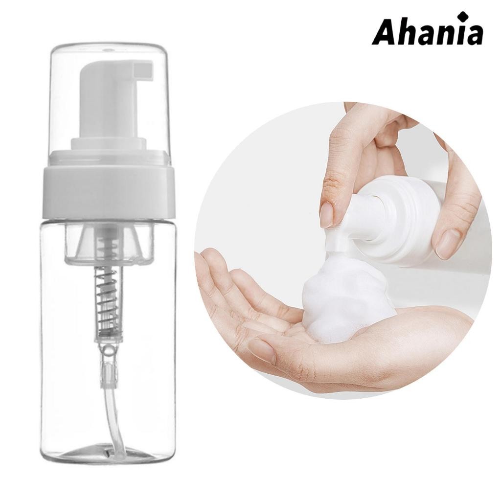Ahania Frasco Pump Espumador Mousse Cor Transparente com Válvula Que Espuma 50/60/100/120ml Higienização Facial em Oferta na Shopee