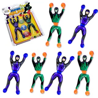Kit 6 Boneco Ninja Que Gruda Na Parede De Brinquedo Infantil em Oferta na Shopee