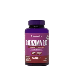 Coenzima Q10 + Ômega 3 + Vitamina E 60 Cápsulas Sanavita