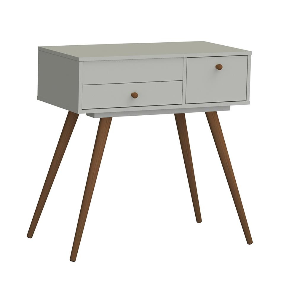 Penteadeira com Espelho Cristal Off White em Oferta na Shopee