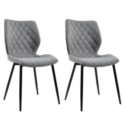 Conjunto com 2 Cadeiras Palmer Cinza