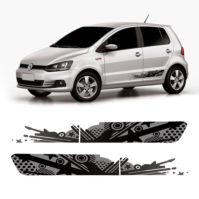 Kit Faixa Fox Saveiro Gol Rock In Rio 2015 Adesivo Black em Oferta na Shopee