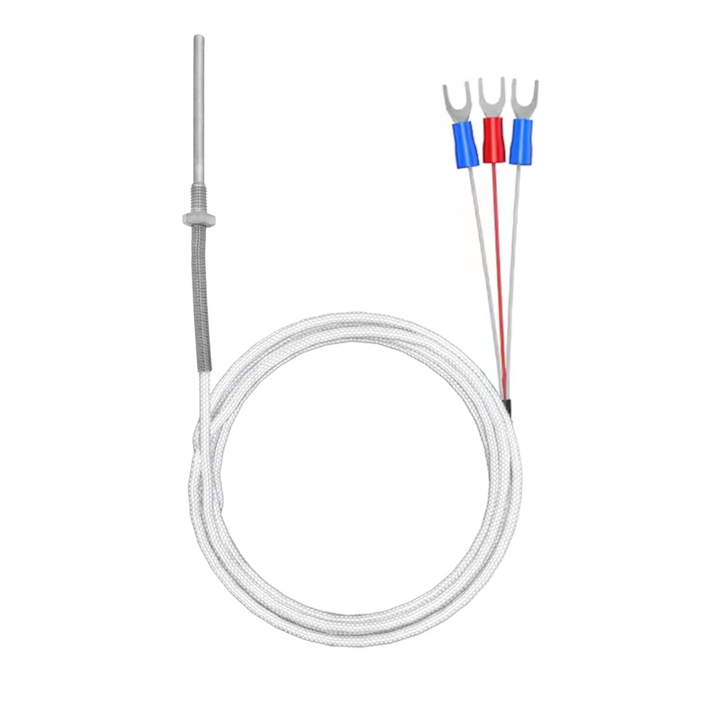 PT100 RTD HASTE 50MM ROSCA 6X1 MM CABO 3 METROS -200 a 450°C