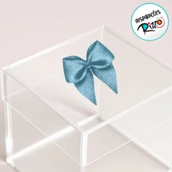 Lacinho de Fita de Cetim Azul Bebe 10mm - 2,5cm - Cor 212 - 50 unidades - Progresso - Rizzo