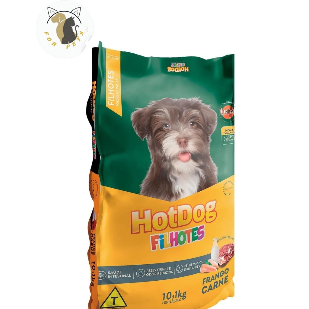 Ração Hot Dog Filhote sem Corantes