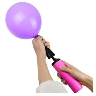 Bomba de Encher Balão Bexiga Manual Bolas Infláveis Inflador Portátil