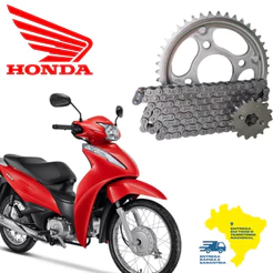 Kit Relação Transmissão Tração Biz 125 Biz 100 Pop 110