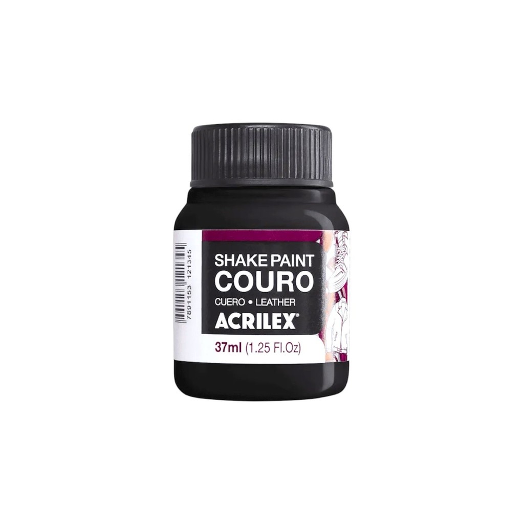 TINTA PARA COURO SHAKE PAINT 37ML BOLSAS JAQUETAS CARTEIRAS - ACRILEX