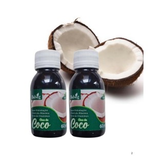 Óleo de Coco 60ml  Kit Com 02und Super Hidratação Nutrição Fonte de Vitaminas em Oferta na Shopee