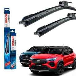 Kit Limpador de Parabrisa Dianteiro Pulse 2021 2022 2023 - Palheta Original Bosch