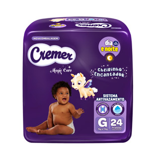 Fralda Cremer Magic Care Jumbo Tamanho G 24un (Total 24un) – 7 a 11kg em Oferta na Shopee