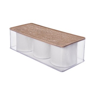 Organizador Encaixa Tampa Textura Madeira Plasutil em Oferta na Shopee