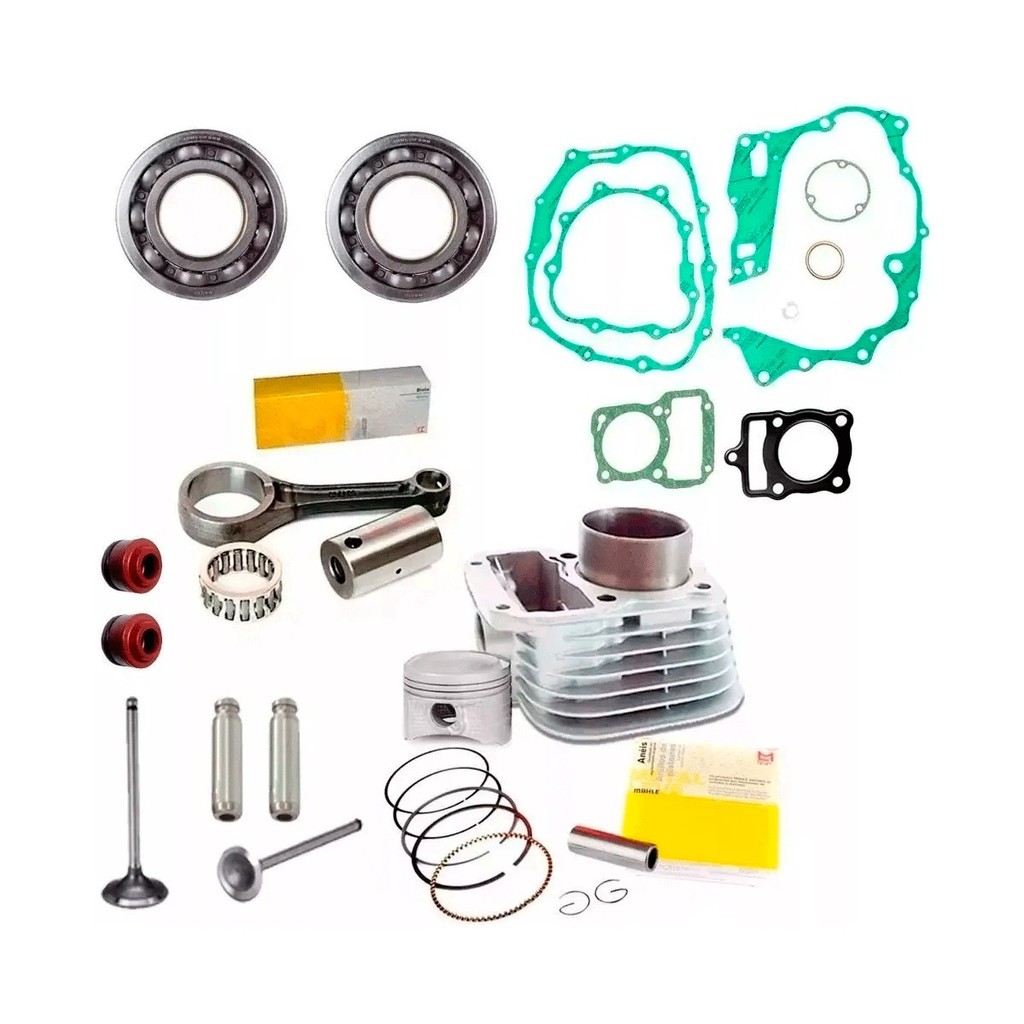 Kit CILINDRO MOTOR Biela Valvula Juntas Rolamentos TITAN TODAY 1992/1999