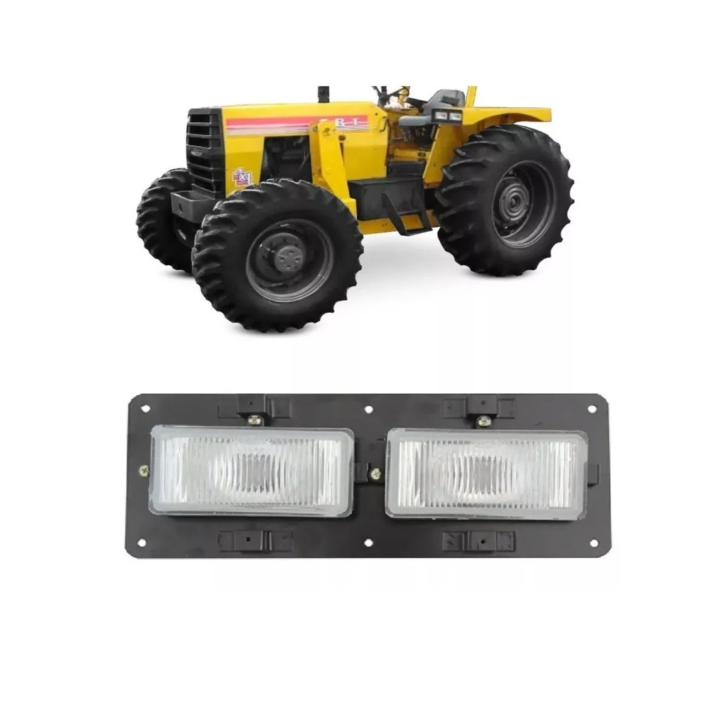 Farol Duplo Trator Cbt Com Suporte Dianteiro Alto Baixo Novo