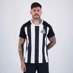 Camisa Santos Matriz Preta e Branca