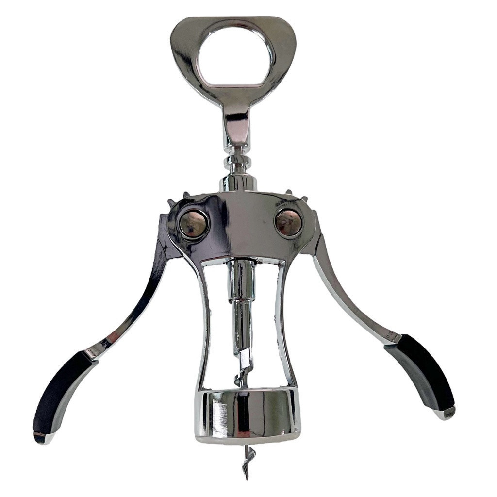 Abridor de Vinho Manual Saca Rolha de Vinho em Aço Inox Saca-Rolhas