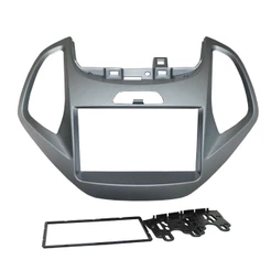 Moldura 2 Din Ford Ka / Ka+ 2014, 2015, 2016, 2017 - Cinza