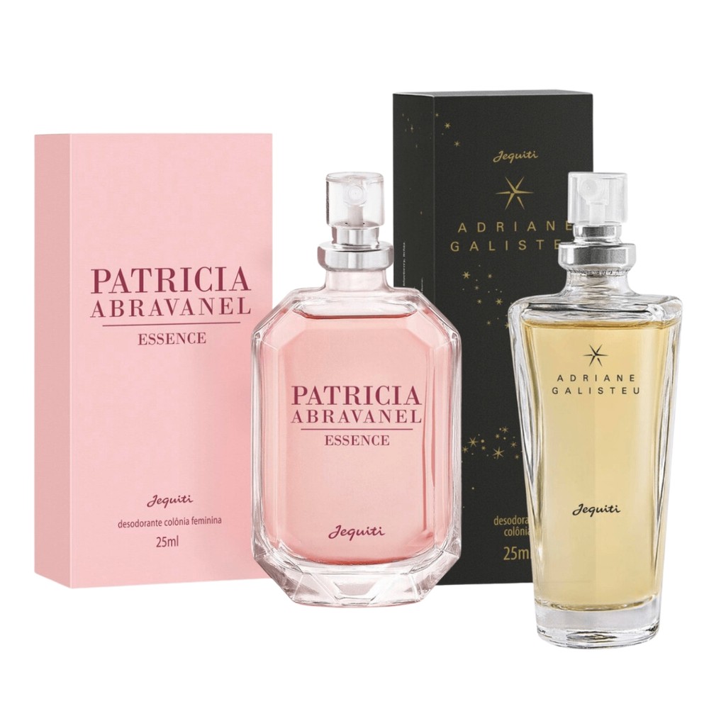 Combo Colônia Patricia Abravanel Essence + Adriane Galisteu 25ml - Jequiti