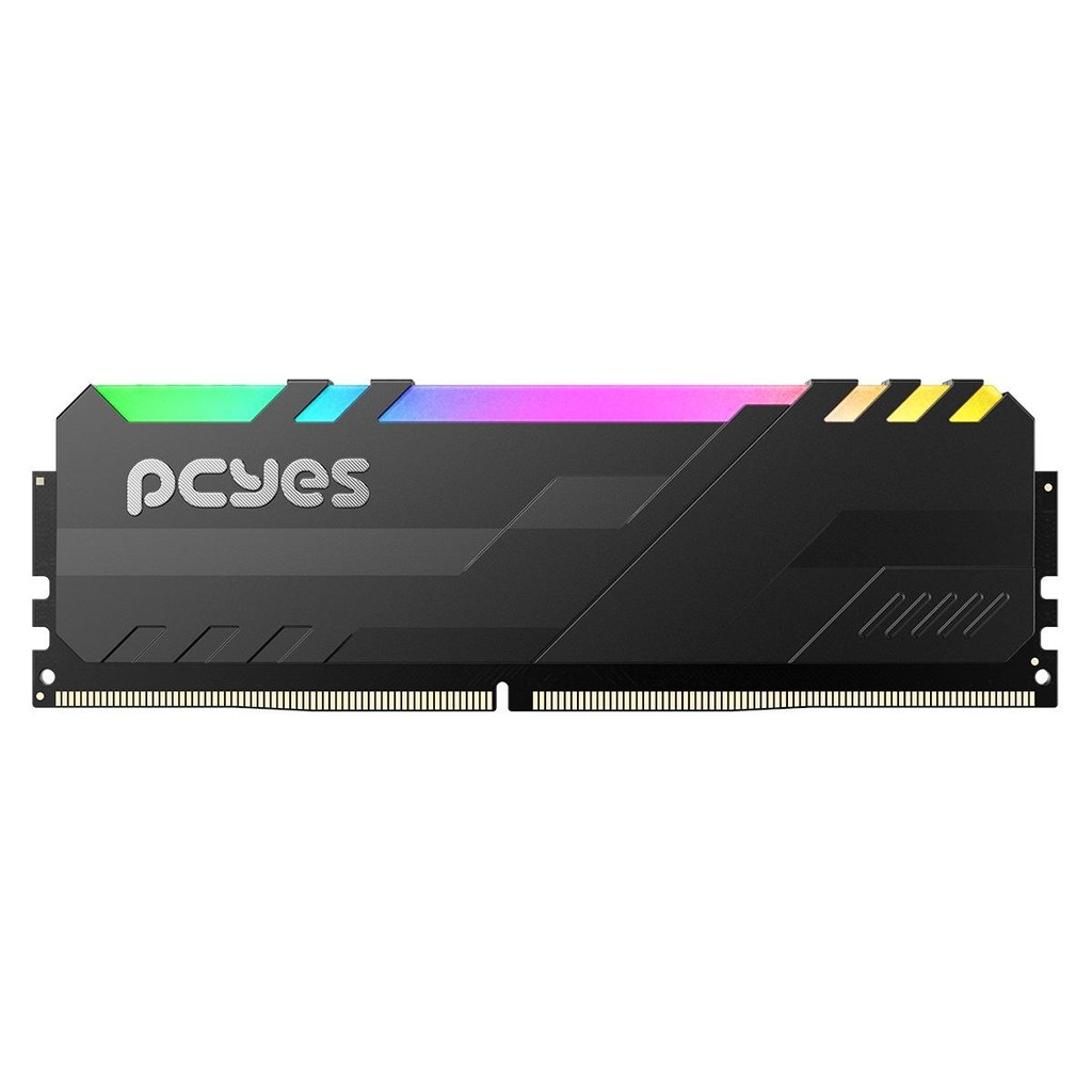 Memoria Gamer Pcyes Udimm 16Gb Ddr4 3200Mhz Black Com Rgb