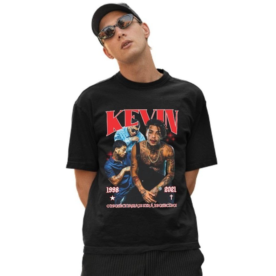 Camiseta Streetwear 100% Algodão Mc Kevin Eterno Esquece Funk Exclusiva Lançamento - Hyppe Outfit