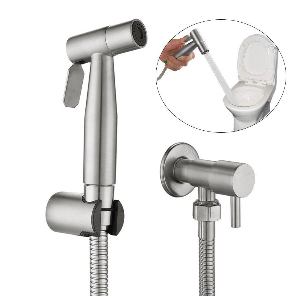 Kit de Ducha Higiênica Para Banheiro Completa Luxo Metal Inox 304 núcleo da válvula de cobre 1,2m Chuveirinho Privada em Oferta na Shopee