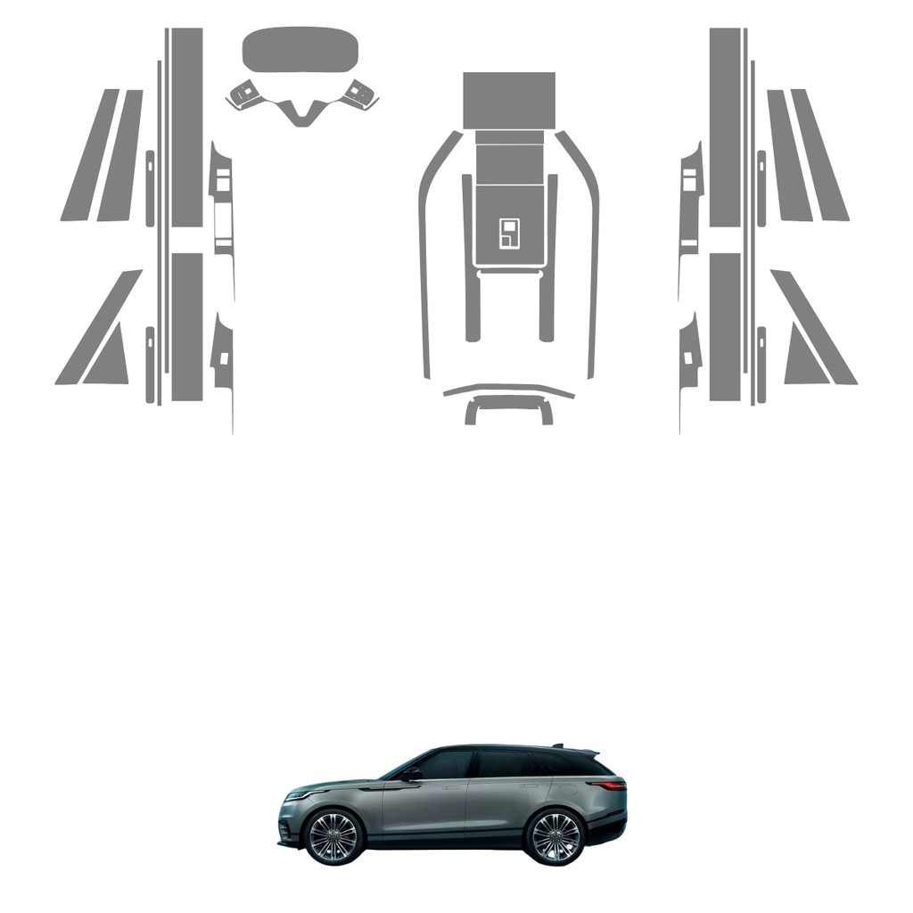 Película PPF Proteção Kit Interior Exterior Land Rover Range Rover Velar 2024 2025 Transparente TPU