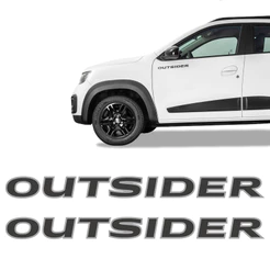 Par de Adesivos Kwid Outsider 2020/2021 Emblema Lateral