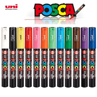 Marcador Acrílico UNI POSCA 1 Peça Caneta De 13 Cores PC-1M 3M 5M Pôster Tecido Pintura Materiais De Arte em Oferta na Shopee