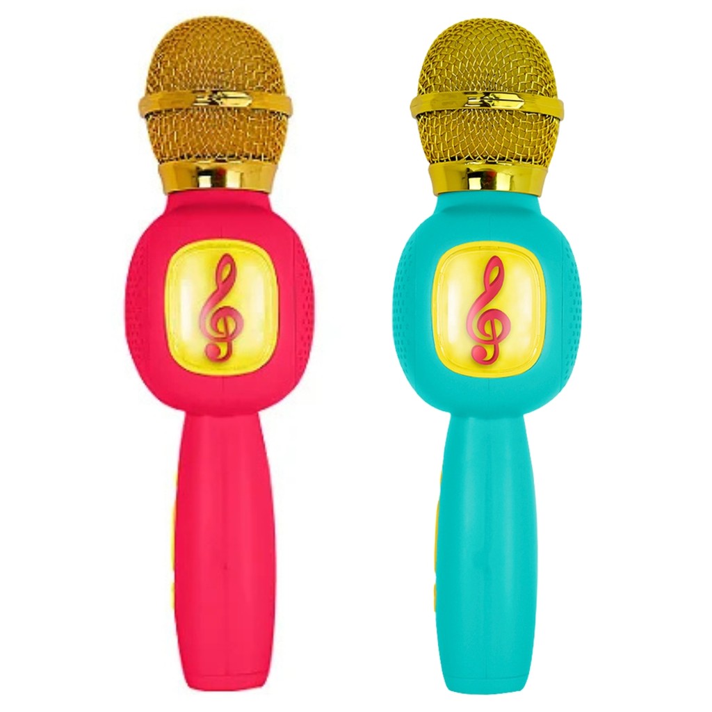 Microfone Karaokê Infantil Recarregável C/ Efeito de Voz - Dm Toys em Oferta na Shopee