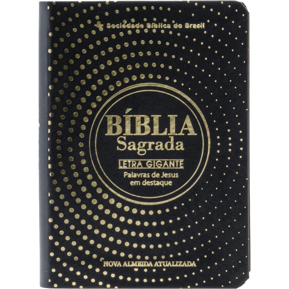 Bíblia Sagrada Pequena NAA | Letra Gigante | PJV | Couro Sintético | Preta em Oferta na Shopee