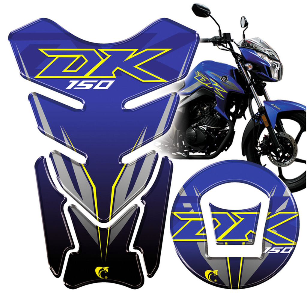 Protetor De Tanque e Bocal Adesivo Moto Haojue Dk 150 Azul