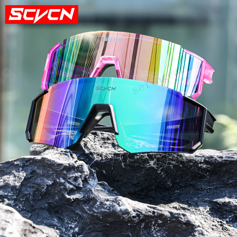 Óculos de Sol Polarizado Scvcn UV400 - Unissex para Direção Esportiva, Ciclismo e Corrida com Hastes Antiderrapantes em Oferta na Shopee