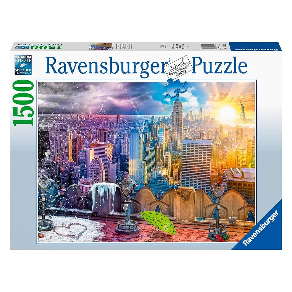 Puzzle 1500 peças Estações De Nova York - Importado - Ravensburger - Mom & Baby